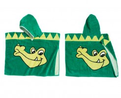 Playshoes Frottee-Poncho "Krokodil" 