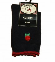 Bonnie Doon Socken 3-D Rose navy 23/26
