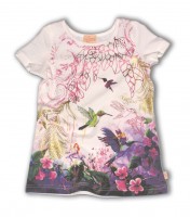 Pezzo D'oro T-Shirt "Blue flower bird" 
